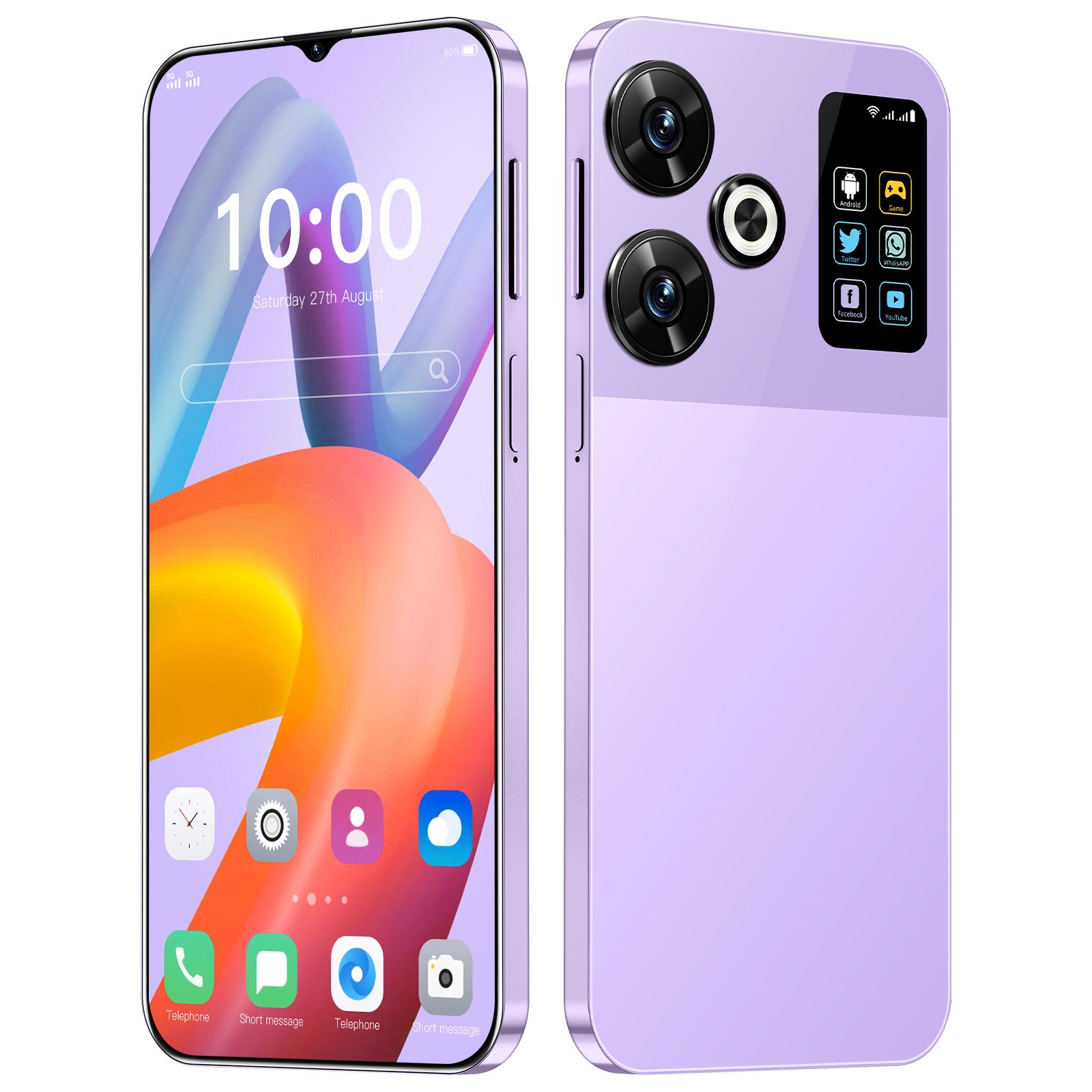 M6Pro 5G smartphone 7.3-inch screen fingerprint facial recognition Android 13